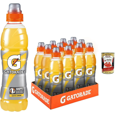 Sport Drink Limone Nicht mit Kohlenstoff gekodeltes Sportgetränk Zitronengeschmack hilft der Wiedereingliederung verlorener Mineralsalze 12x500 ml italienisch