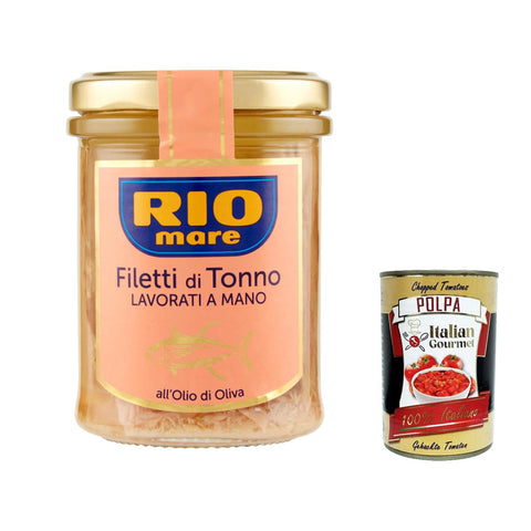 Rio Mare Filetti di Tonno all'Olio di Oliva Thunfischfilets mit Olivenöl, handgefertigt 6x180g Original italienisch Feinkost