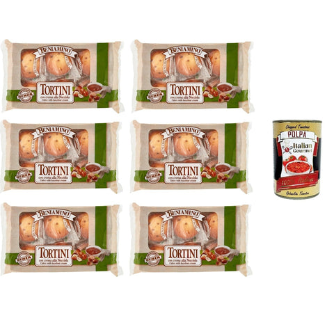 Beniamino Tortini con farcitura di crema di Nocciola mit Haselnusscremefüllung 14x 250 gr Frucht- & Kräuterbonbons italienisch Original