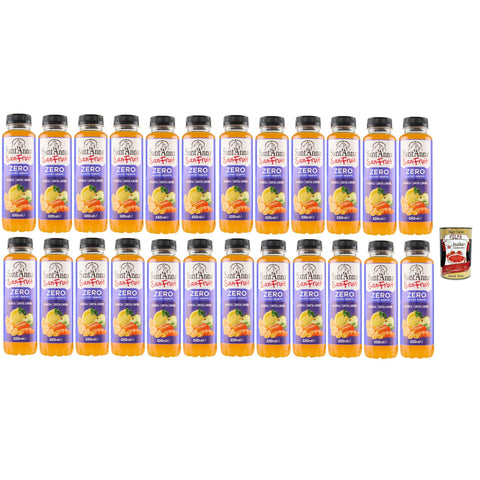 Sant'Anna SanFruit Arancia Carota Limone, Ohne Zucker Getränk basierend auf fruchtfreien Fruchtsäften mit Süßungsmitteln 24x330ml Original italienisch