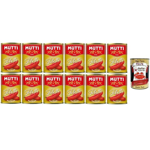 Mutti Filetti Tomaten, 100% Italien 12x400g Original italienisch Feinkost