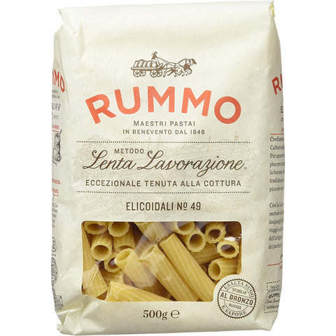 Rummo Elicoidali N. 49 Hartweizengrieß Pasta Italienische Nudeln Packung 500 g 20x italienisch Original + kostenlos Polpa di Pomodoro 400 g Dose