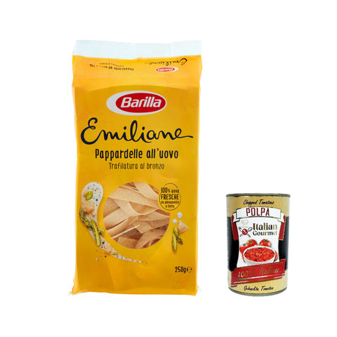 Barilla Pasta all' Uovo Le Emiliane Pappardelle, Eiernudeln, Pasta mit Ei 3x250g Original italienisch