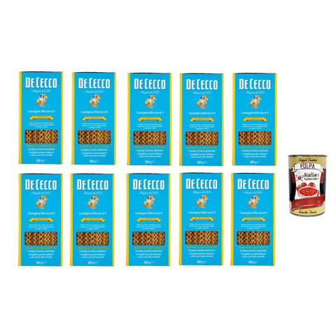 De Cecco Le Specialità Lasagna Riccia N°1, 100% Italienisch Pasta Nudeln 10x 500 g Internationale Nudeln Original