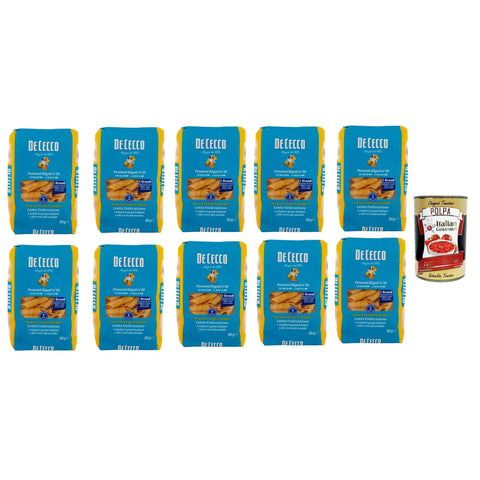 De Cecco Pennoni Rigati N°39 100% Italienisch Pasta Nudeln 10x500 g italienisch Original + kostenlos Polpa 400 g