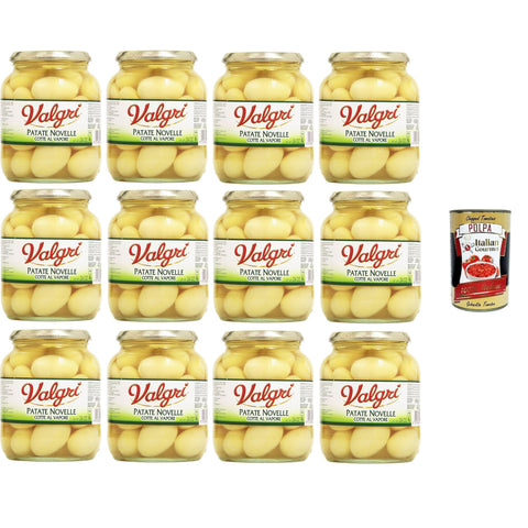 Valgri - Valgri - Patate Novelle Cotte al Vapore Kartoffeln gedämpft - 12x680 g italienisch Original Pastasauce + kostenlos polpa 400 g