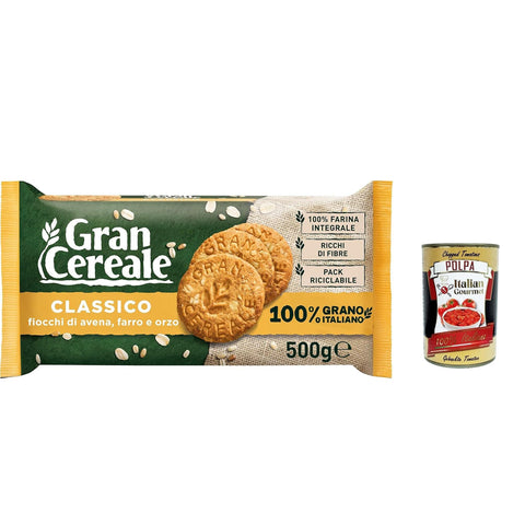 Mulino bianco Gran Cereale Classico korn getreide kekse Multi Cerealien 500 g 12x italienisch Original + kostenlos polpa 400 g