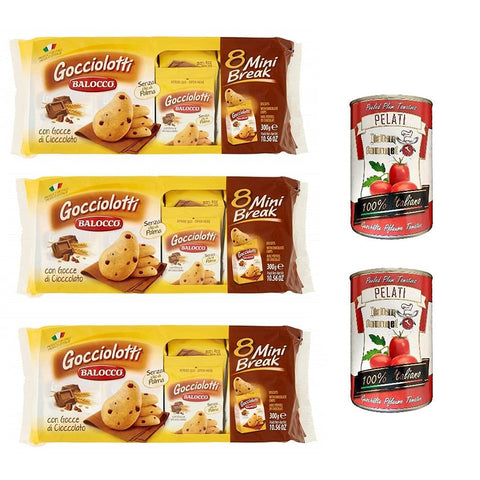 Balocco Gocciolotti kekse mit Schokolade Tropfen biscuits 3x30g Original italienisch