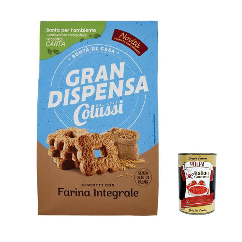 Colussi Biscotti frollini gran dispensa integrali, Vollkornkekse, cookies biscuits 3x600g Original italienisch