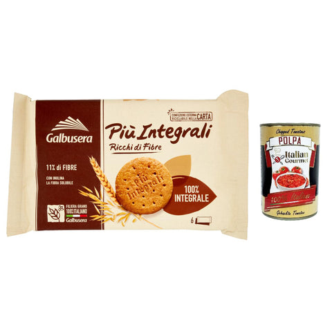 Galbusera PiùIntegrali, 100 % ballaststoffreiche Vollkorn kekse, biscuits cookies 330 g italienisch Original
