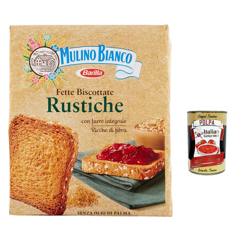 Mulino Bianco Fette biscottate Le Rustiche Zwieback Kekse 6x315g Original italienisch
