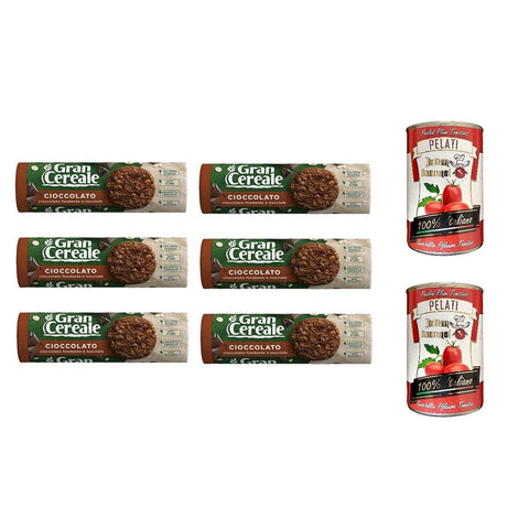 Mulino Bianco Gran Cereale Schokolade Fasern kekse Multi Cerealien 6x230g Original italienisch