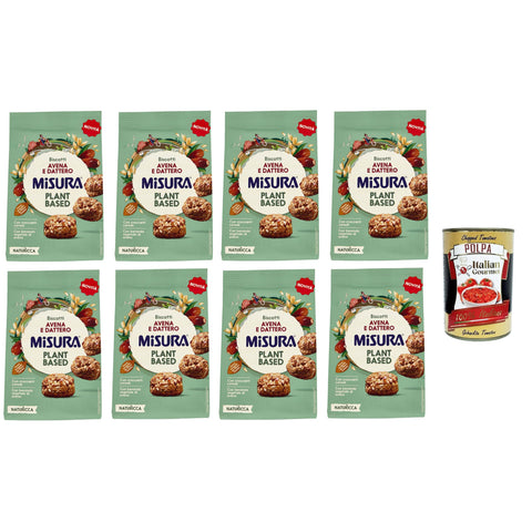 Misura Naturìcca Plant Based biscotti avena e dattero, Naturìcca Plant Based Hafer und Dattelkekse 8x260g Original italienisch