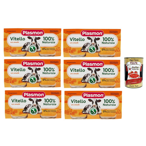 Plasmon Carne Vitello e cereale Mit italienischem Fleisch, 100% natürlich 2x80g Original italienisch Kekse