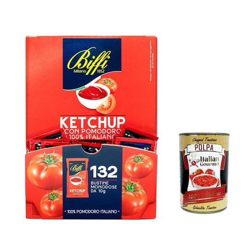 Biffi 132 Ketchup Sauce 10 g Ideal for Chips Buns Hamburger Sandwiches italienisch Original
