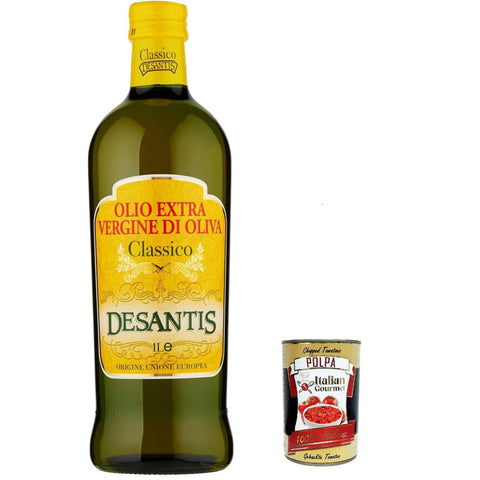 De Santis Classico Extra Natives nativ Olive Olivenöl 1 L olio extravergine di oliva Koch- & Backzutaten italienisch Original