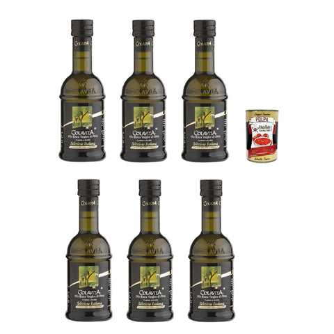 Colavita Olio Extra Vergine Di Oliva Selezione Italiana, Natives Olivenöl extra 100% 6x250ml Original italienisch Getränk