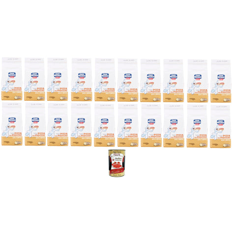 Molino Spadoni Gran Mugnaio Pizza Coi Fiocchi-mit Kartoffelflocken Pizzamischung mit allen Zutaten für eine tiefe und weiche Pizza 20x1000 g italienisch