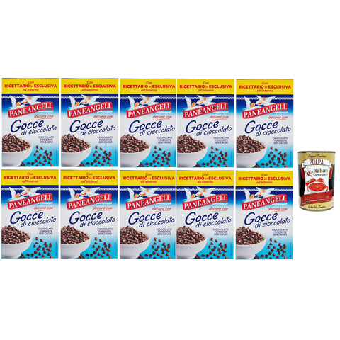 Paneangeli Gocce Di Cioccolato Fondente, 50% Cacao 10x125g Original italienisch Gebäck