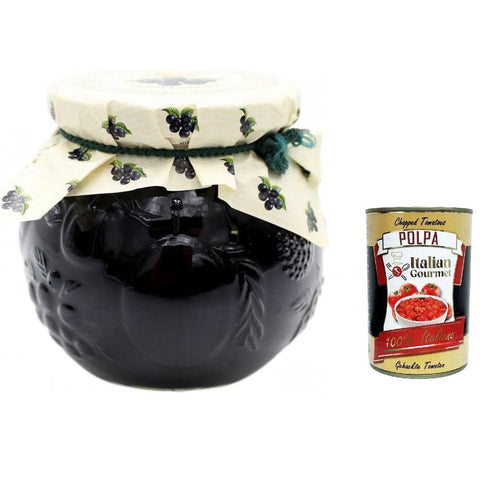 Darbo Confettura Naturrein Mirtilli Neri, D'arbo Schwarze Blaubeeren Marmelade jam 640 G Konfitüren italienisch Original
