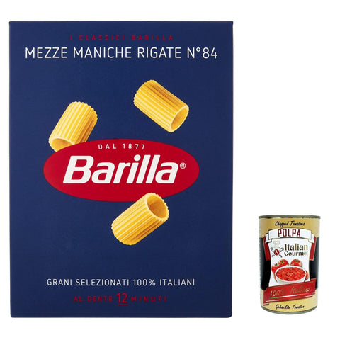 PASTA Mezze Maniche Rigate nr. 84, 100% Nudeln pack 10x500g Original italienisch Pasta