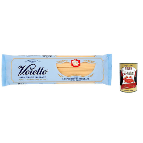 Voiello Pasta Lo Spaghetto Scanalato Nudeln 100 % italienische N107, 500 g Kurze Pasta italienisch Original