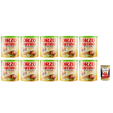 Orzo Bimbo Italienischer Gerstenkaffee, Instant Getränkepulver, 120 g, 10er Pack Malzkaffee italienisch Original