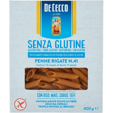 De Cecco Penne rigate senza Glutine No. 41 Glutenfrei pasta nudeln 400 G Nudeln & Pasta italienisch Original