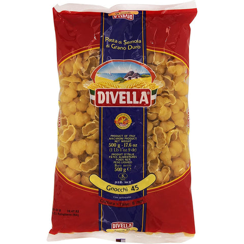 Divella Gnocchi N. 45 Hartweizengrieß Pasta Italienische Nudeln Packung 10x500g Original italienisch