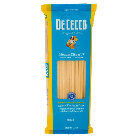 De Cecco Pasta 100% Italienisch Mezza Zita N°17 Nudeln 500 g Nudeln & Pasta Original