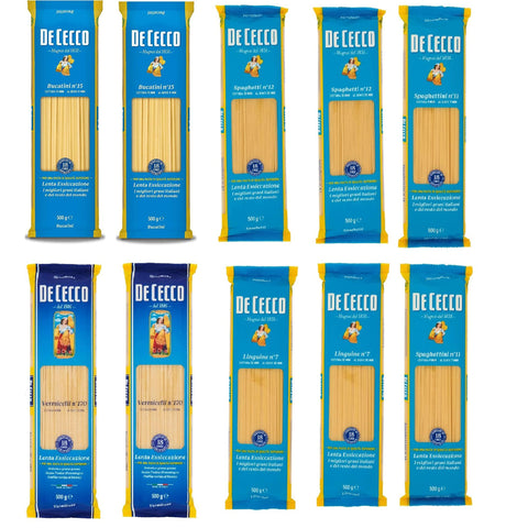 Testpaket Pasta De Cecco Lange Pasta ( 10x 500 g ) Italian Hartweizengrieß Nudeln Nudeln & Pasta italienisch Original