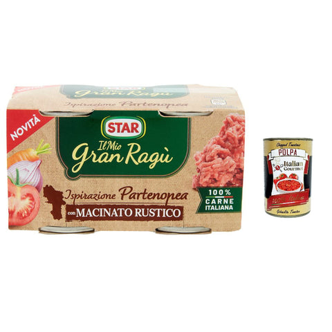 Il mio Gran ragù Star Ispirazione partenopeo Mit rustikalem Boden tomatensauce 2x 100 g sauce Tomatensuppe italienisch Original