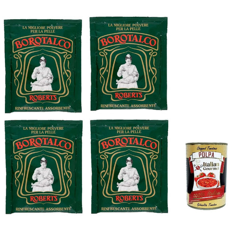 Borotalco ROBERTS Körperpuder 4x 100 g Talkumpuder body powder talkum Nachfuell italienisch Original