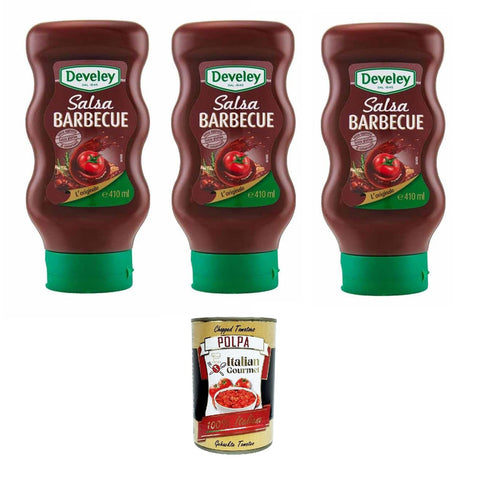Salsa Barbecue Top Down Barbecue Sauce 3x 410 ml Salsas italienisch Original