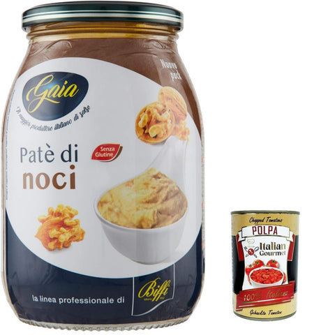 Biffi Gaia - Patè di Noci sauce Walnüsse 1 kg 3x italienisch Original Pastasauce + kostenlos polpa 400 g