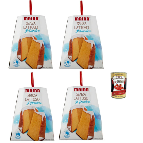 Maina Pandoro Senza Lattosio Pandoro laktosefrei Weihnachtskuchen 4x 750gr italienisch Original