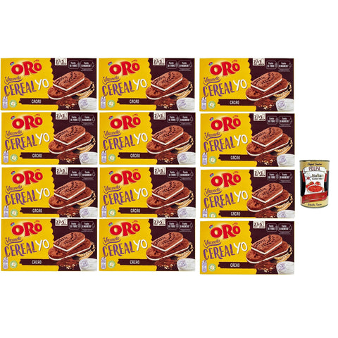 ORO Saiwa Vitasnella, Cereal Yo On Cacao, Müsli und mageres Kakaokekse mit weicher Joghurtfüllung, Faser und Magnesiumquelle, 12x 253 g (enthält 5 Einzelpotten von 50,6 g) italienisch Original