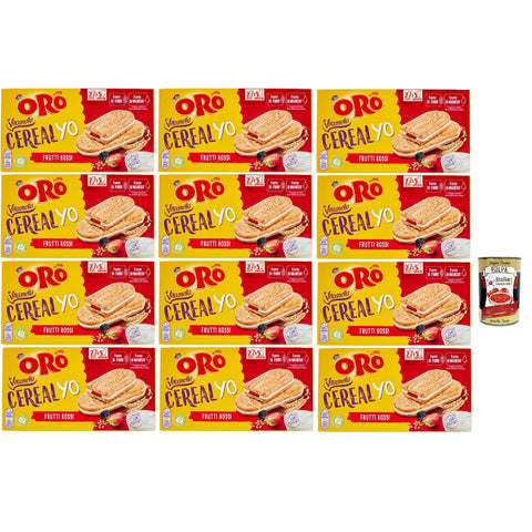 ORO SAIWA Vitasnella, Cereal Yo On Frutti Rossi e Yogurt 12x253g Original italienisch Kekse