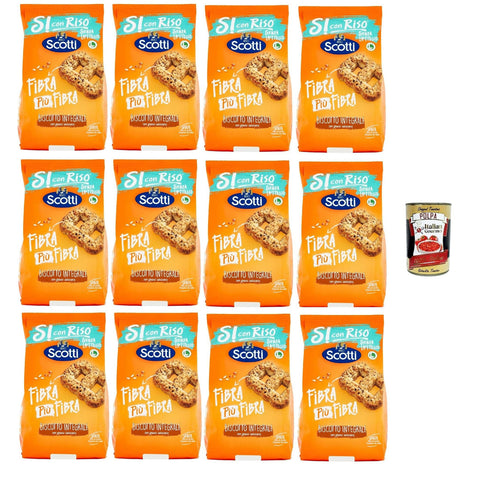 Si con Riso Biscotto integrali Kekse Vollkorn, Laktose freie und palmenfreie Kekse, Lactose free biscuits 12x 350 g italienisch Original