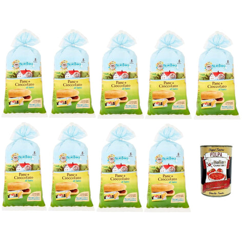 Mulino Bianco Kuchen pane + cioccolato brot mit schokolade Schokoriegel 9x 300 g Snack Kuchen italienisch Original