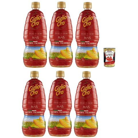 Carapelli Giglio Oro Olio di Semi di mais, Maiskeimöl 6x1l Original italienisch Gebäck