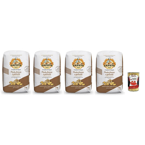 Caputo Farina Pasta Fresca e Gnocchi Mehl TYP 00 Ideal für frische Pasta und Gnocchi 4x 1 KG italienisch Original