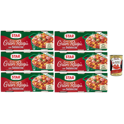 Il Mio Gran Ragù Star con Salsiccia tomatensauce sauce mit italienischer Wurst Tomatensuppe Pastasauce 3x100g Original italienisch