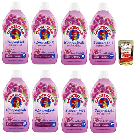 Chante Clair, i Concentrati Ammorbidente Orchidea e Fico, Weichspüler mit Orchidee und Fig 8x1140 ml lang anhaltender Duft 57 Wäschen Waschmittel + Itlaian