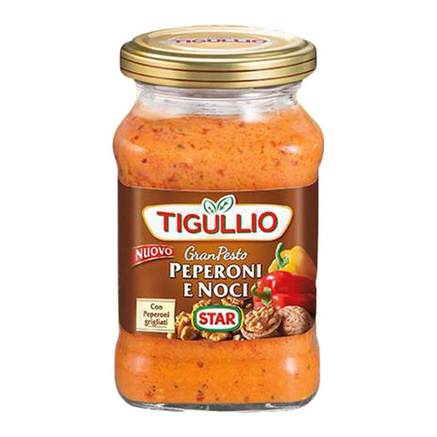Star Tigullio GranPesto Pesto Peperoni e Noci Peperoni und Walnüsse Sauce Kochsaucen 12x190g Original italienisch