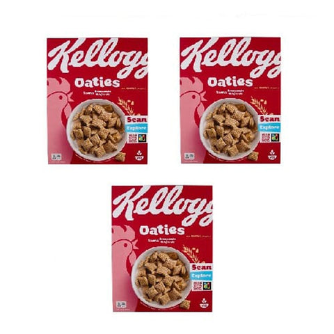 Kellogg Company Kaltes Müsli 3x Kellogg's Oaties Avena Croccante Knusprige Haferflocken 360 g 5059319035710