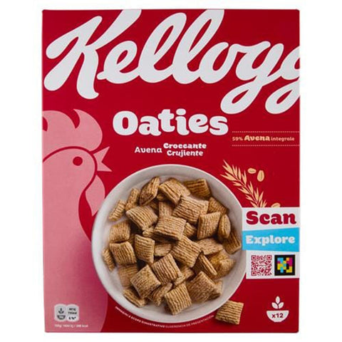 Kellogg Company Kaltes Müsli 5x Kellogg's Oaties Avena Croccante Knusprige Haferflocken 360 g 5059319035710