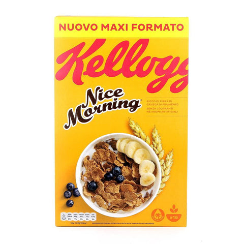 Kellogg's Nice morning mit natürlichen Weizenkleiefasern 500 g 6x italienisch Original Müsli