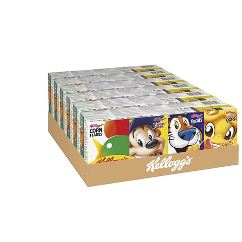 Kellogg's Kaltes Müsli Kellogg's Variety Classic Cerealien | Mini Cornflakes Packungen | 6er Pack mit jeweils 8 Portionspackungen ( ) 6x205 g italienisch Original Müsli 5053827188494