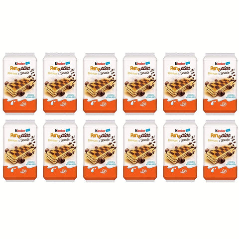 Kinder Abgepackte Gebäckstücke Kinder PaneCioc Süssbrotschnitte mit Schokoladenfüllung VPE (12x300g Packung) Original italienisch